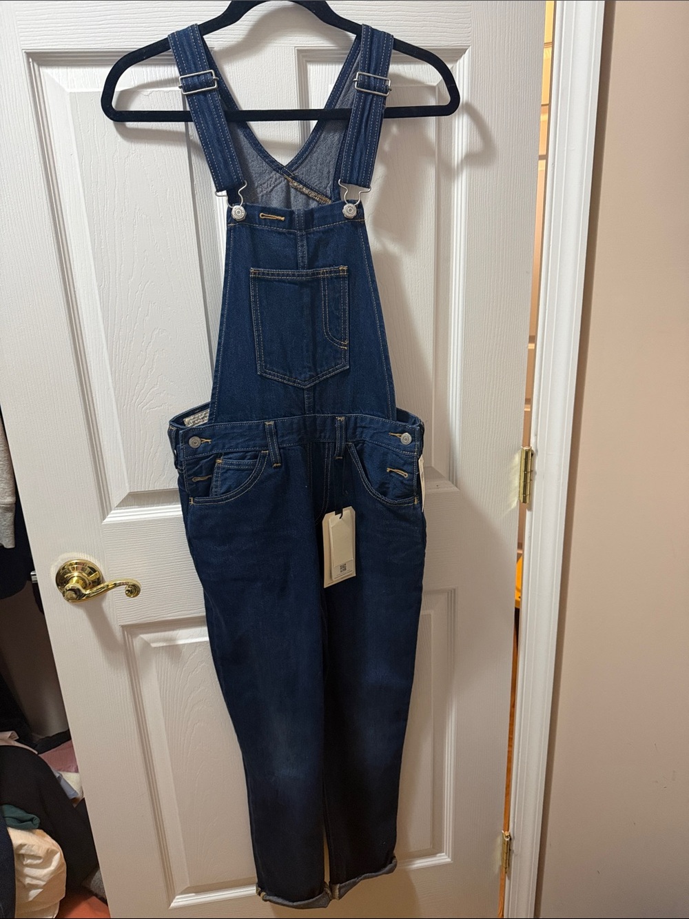 Levi's Dark Blue Denim Women's Overalls